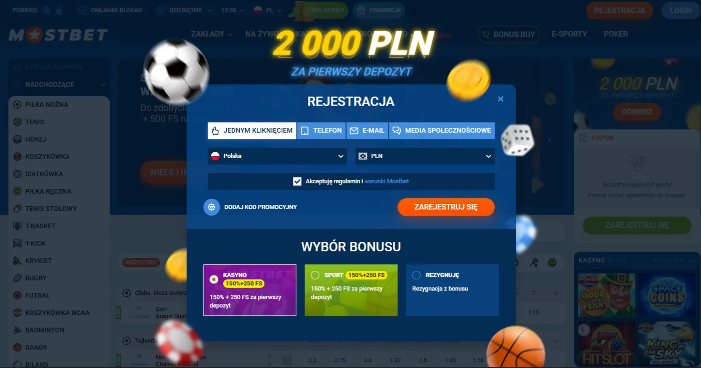 Rejestracja i Mostbet logowanie