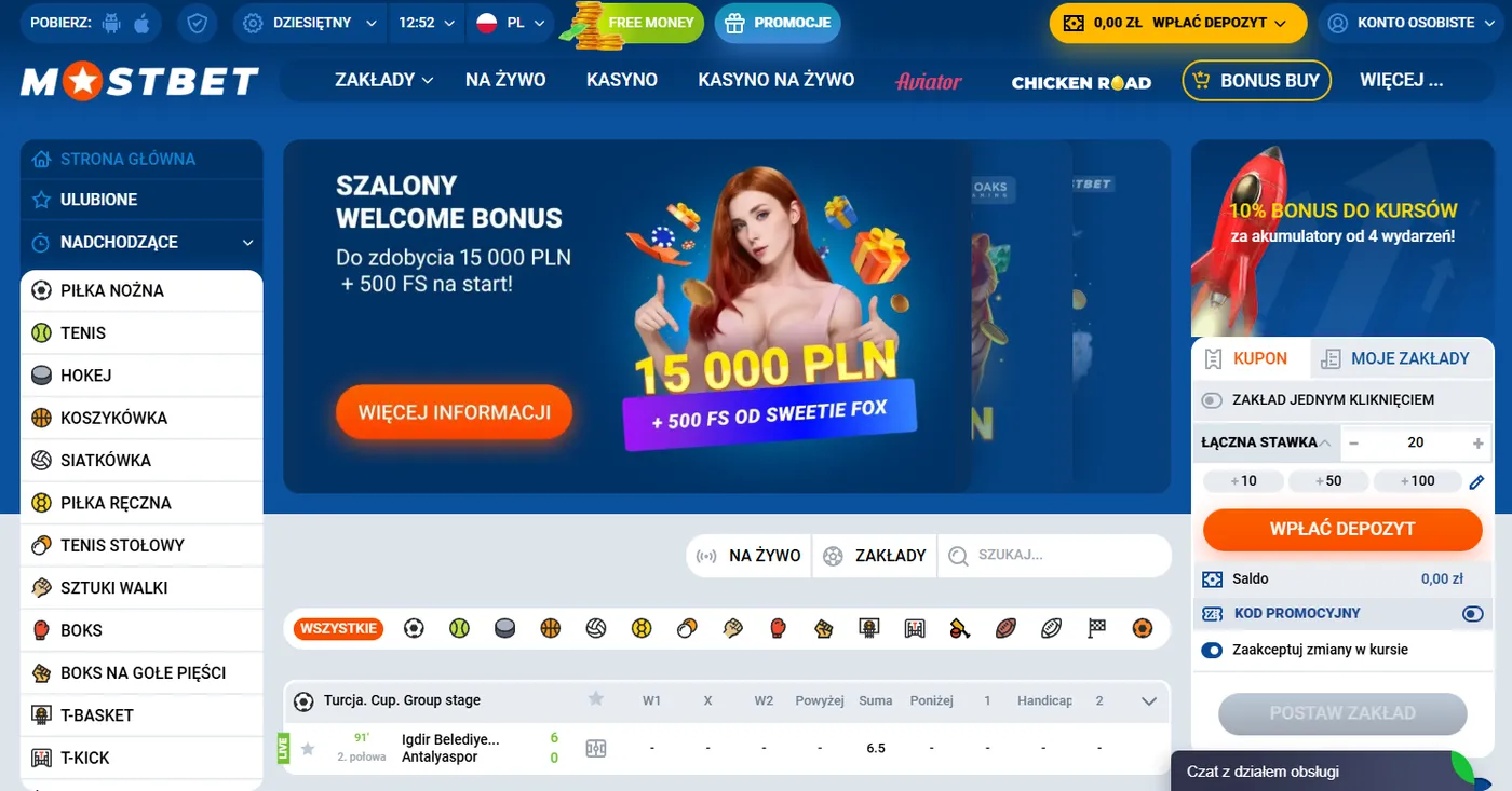 Bezpieczeństwo i wiarygodność Mostbet